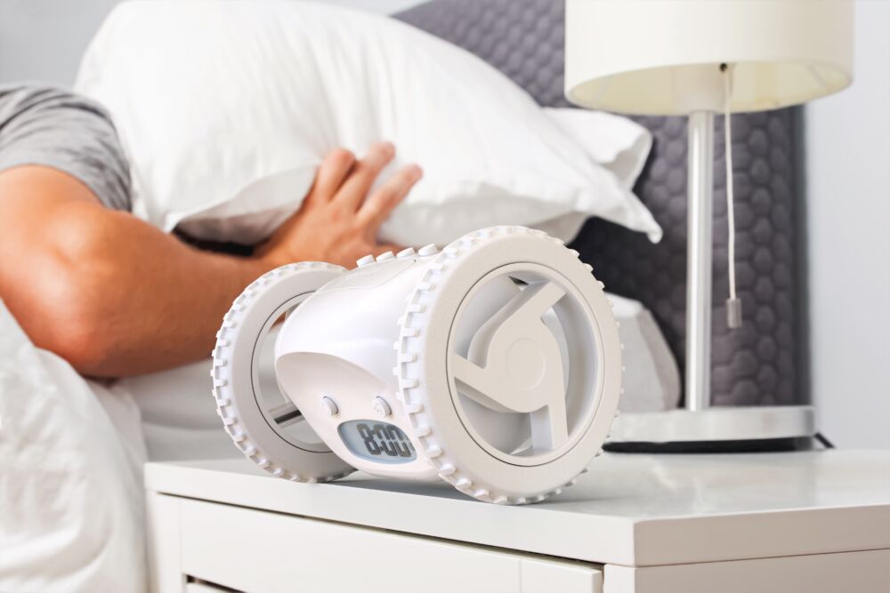 Réveil Clocky Roulant Et Sauteur - Alarme Forte Pour Gros Dormeurs, Snooze Unique, Design Amusant
